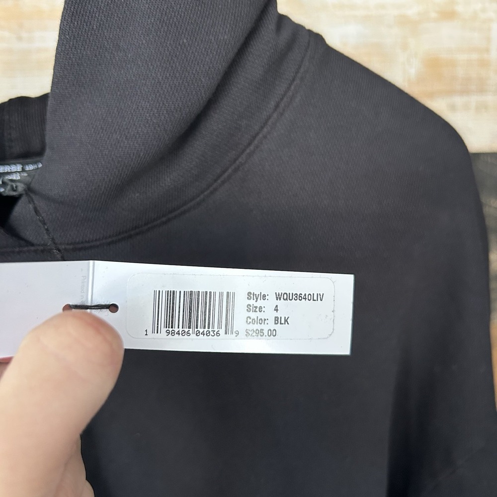 James Perse Live Nation Hoodie Mens Medium 4 XL Black Pullover Sweatshirt Terry - Picture 4 of 8